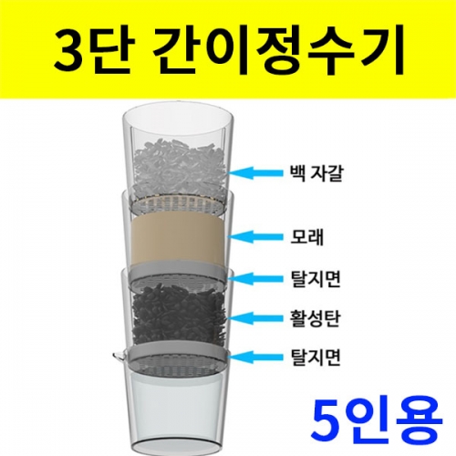 3단 간이정수기만들기 5인용