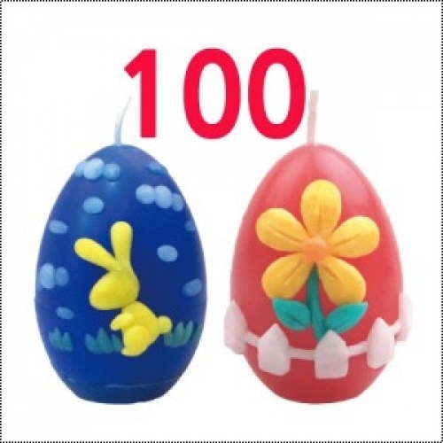 부활절 달걀 양초 꾸미기 100세트(파라핀 달걀 양초 포함)