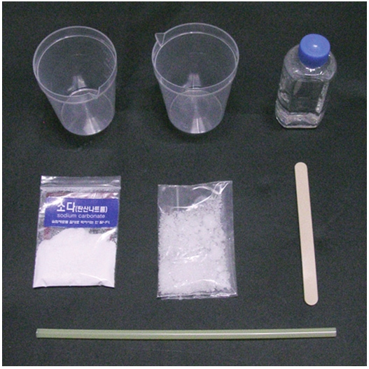 과학1번지 구정과학사,구리와 탄산칼슘 석출실험