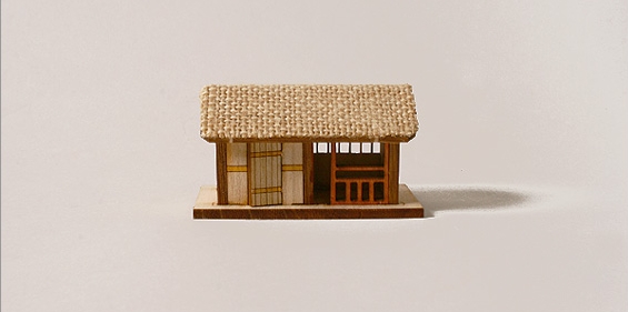 과학1번지 구정과학사,초가집 네칸 만들기 세트 나무조립키트